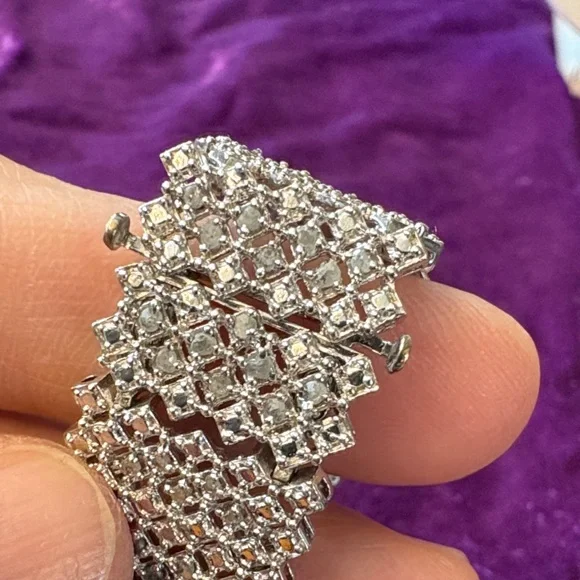 925 Silver Bracelet with Moissanite stones. - Picture 8 of 8